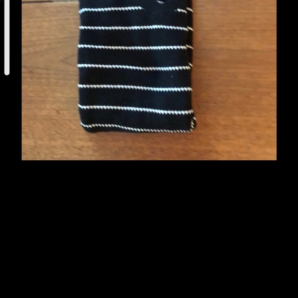 Gap Black and white stripe Tunic Sweater Long Sleeve V Neck Pullover M - Picture 5 of 5